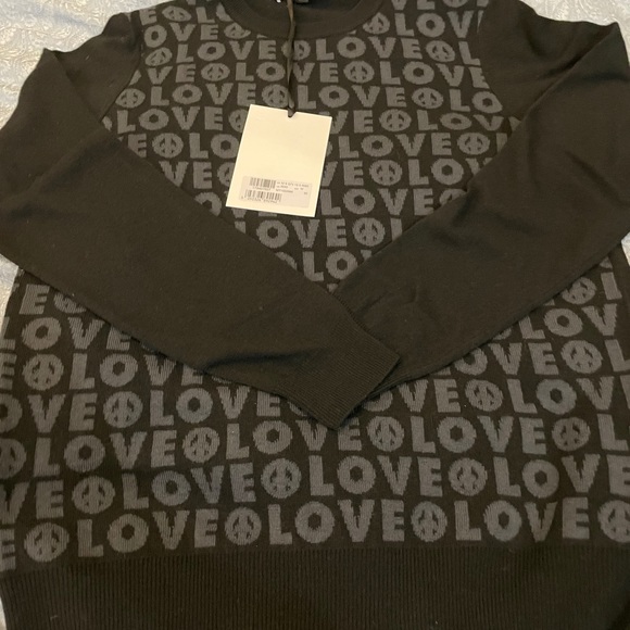 Love Moschino Mens Wool Cachmere Logo Sweater Sz M - Picture 5 of 8